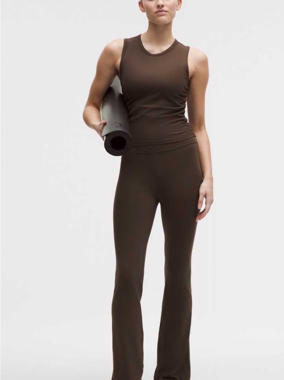 Lululemon Groove Nulu High-Rise Flared Pant - Short - Walnut Crunch